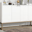 TREXM Modern Sideboard Elegant Buffet Cabinet with Large Storage Space for Dining Room, Entryway (White) - Korvel
