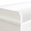 Elegant 10-Shelf Bookcase in White