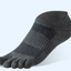 1 pair Pure Cotton Five Finger Short Socks Men Sweat Absorbent Antibacterial Breathable Mesh Boat Socks Running Sports Toe Sock - Korvel
