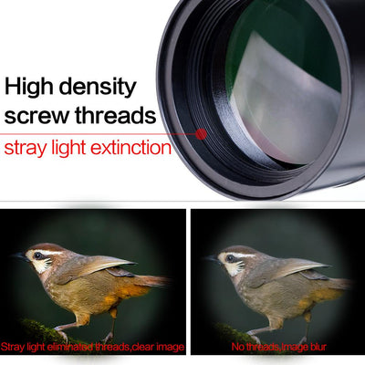USCAMEL Bird Watching Waterproof Spotting Scope - 20-60x60 Zoom Monocular Telescope - With Tripod - with Camera Photography Ada - Korvel