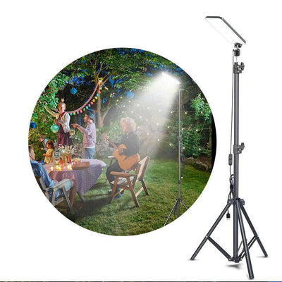 Camping Light LED Rechargeable Outdoor Tent Light USB 5V Power Supply 1.8 Meter Telescopic Pole - Korvel