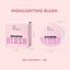 Pudaier temperature-changing blush transparent color-changing gel highlight blush cream natural nude makeup rouge blush - Korvel
