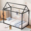 Metal House Shape Platform Bed  twin - Korvel