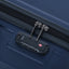 3 Piece Luggage Sets ABS Lightweight Suitcase with Two Hooks, Spinner Wheels, TSA Lock, (20/24/28) Navy - Korvel