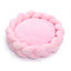 Pet kennel Fried Dough Twists dog kennel filling yarn cat kennel round universal mat detachable cat kennel dog kennel - Korvel