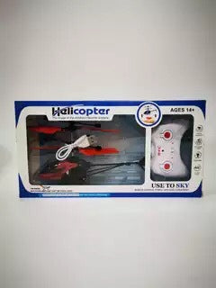 Remote controlled aircraft induction suspended two-way helicopter, drop resistant and playable, rechargeable flying stall toy with lights - Korvel