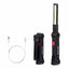COB LED Multifunction Flashlight Hand Torch With Magnet Hook Built-in Battery - Korvel