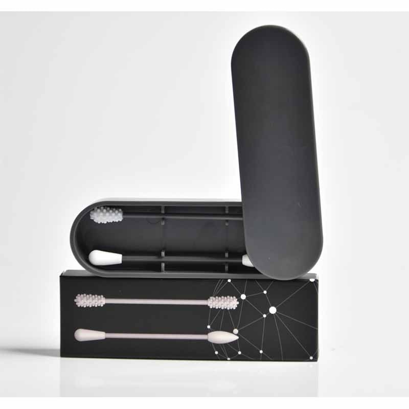 Reusable Cotton Swab Ear Cleaning Silicone Washable Makeup Swabs Sticks Soft Flexible Make Up Tools Kit - Korvel