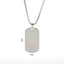 European and American high-end stainless steel military brand necklace engraved pendant jewelry - Korvel