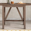 TOPMAX 3-Piece Wood Counter Height Drop Leaf Dining Table Set with 2 Upholstered Dining Chairs for Small Place, Brown - Korvel