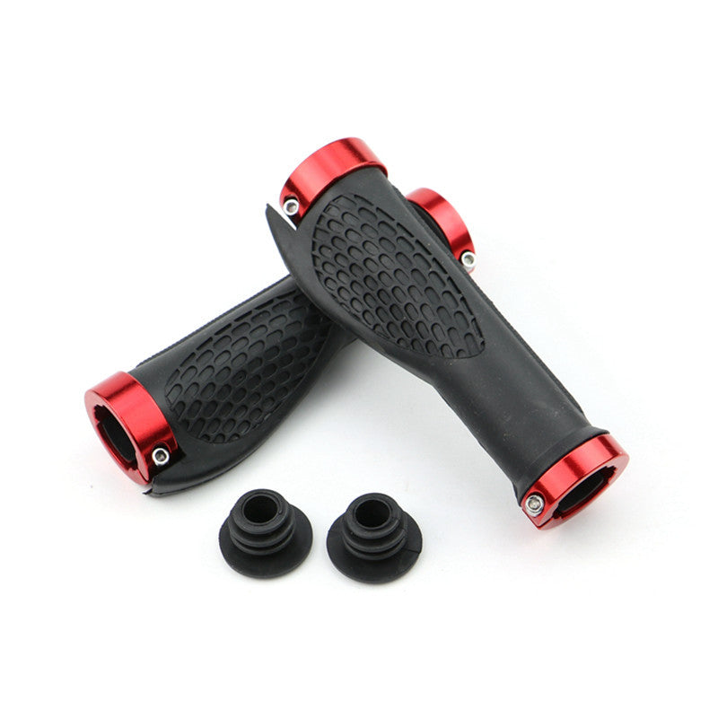 Bicycle Handlebars Mountain Bike Aluminum Alloy Bilateral Lock Anti-Skid Handlebars Riding Rubber Meat Ball Handlebars Vice Handle - Korvel