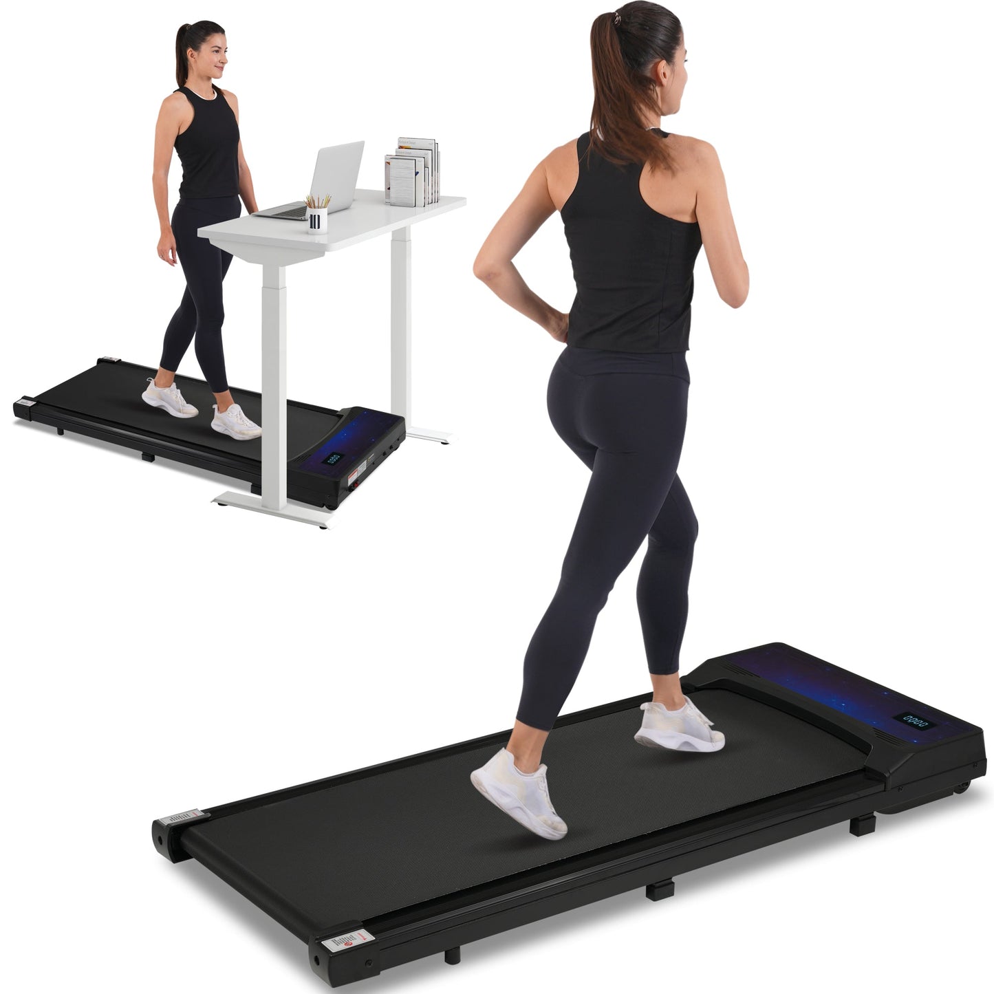 8.10 Under Desk Treadmill - 2.5HP, 300LBS Capacity