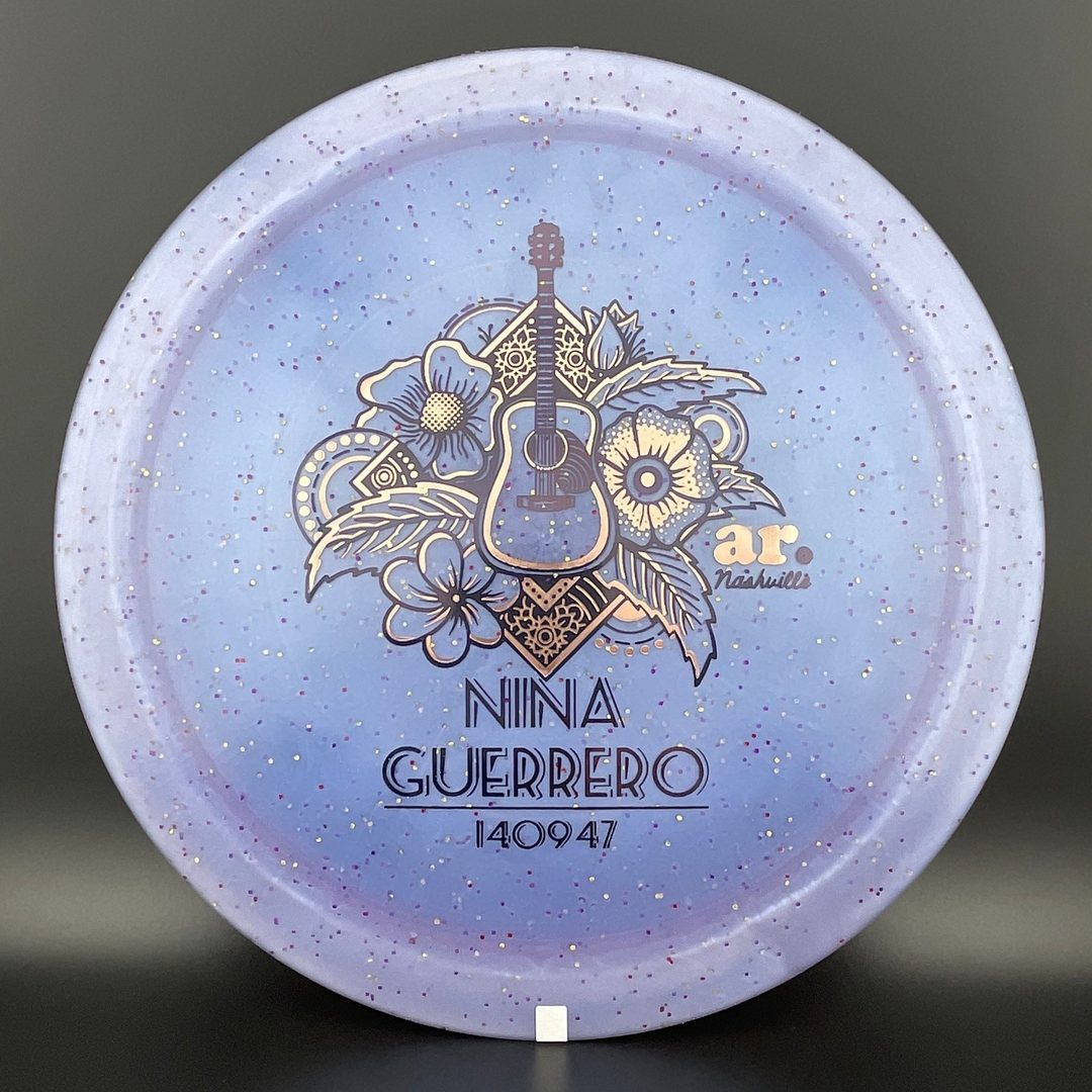 Aura de Metal Flake Diamante - Disco de Firma de Nina Guerrero