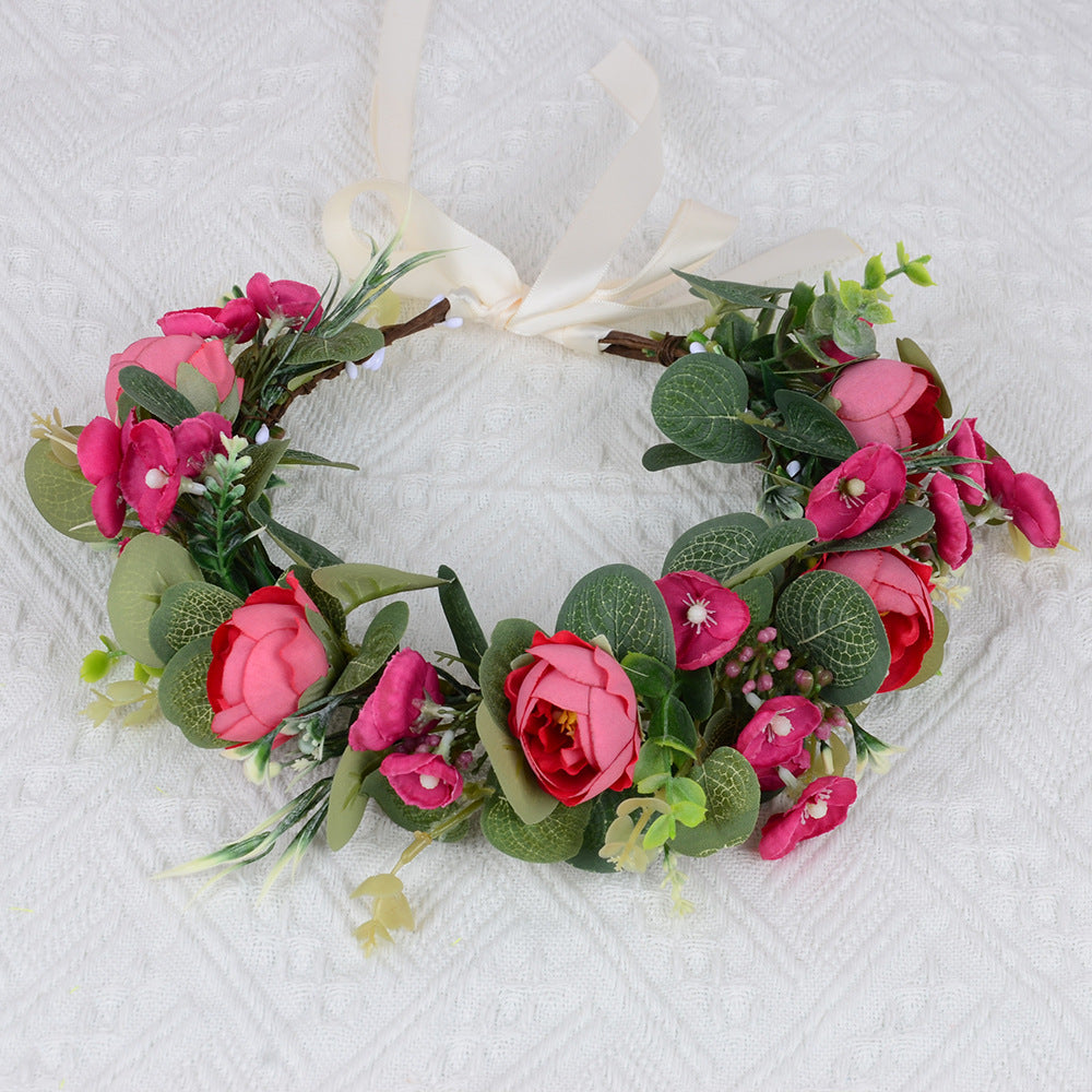 Elegant Flower Garland Hair Wreath for Special Occasions