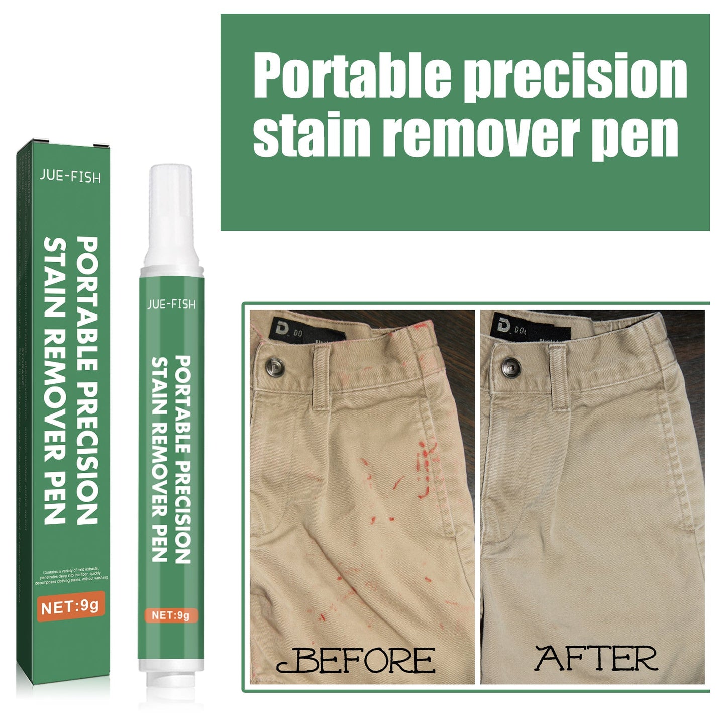 Stylo de détachage de précision portable pour vêtements