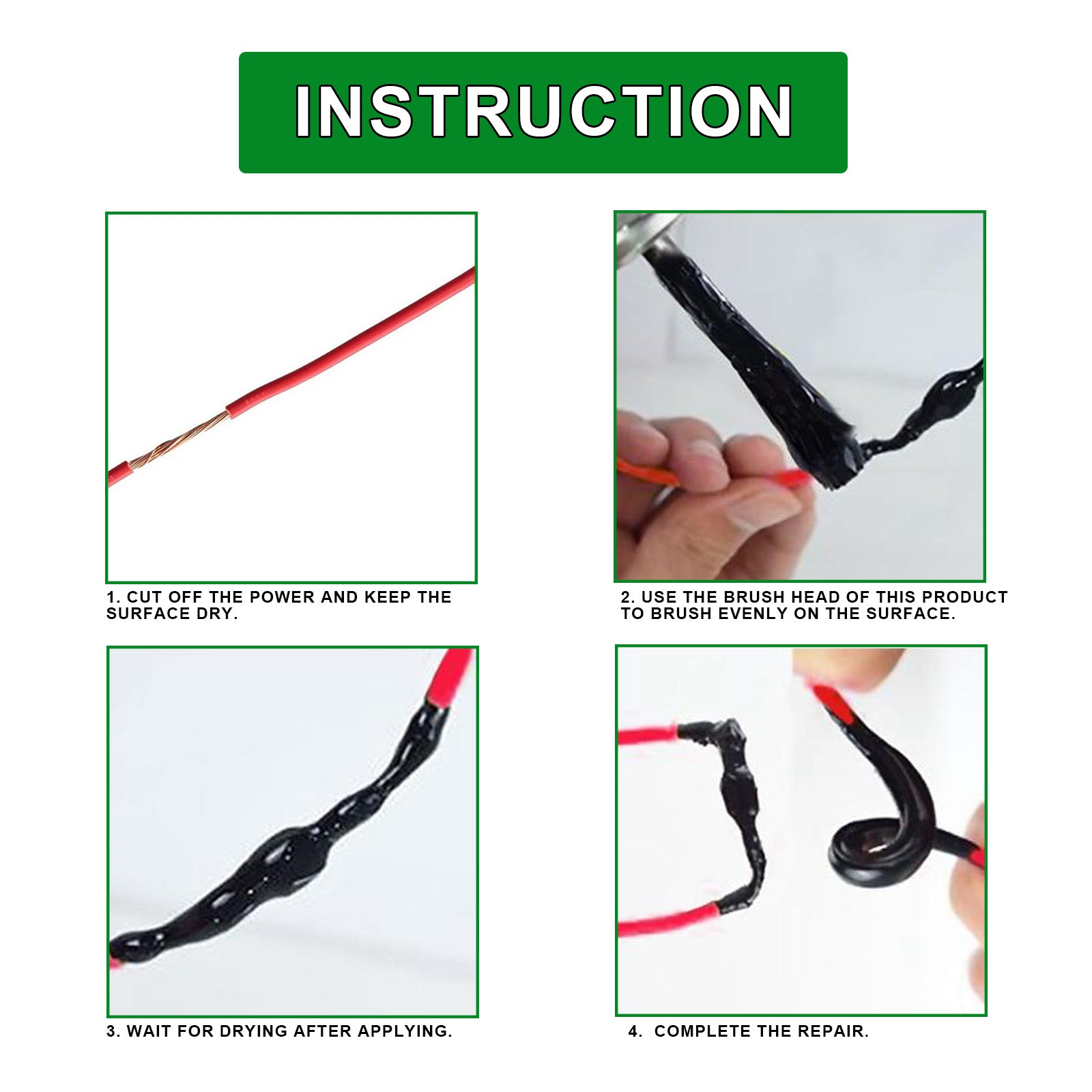 Insulating Adhesive Heat Insulation, Water Resistance And High Temperature Protection Electrical Joints Are Connected With Liquid Electrical Tape - Korvel