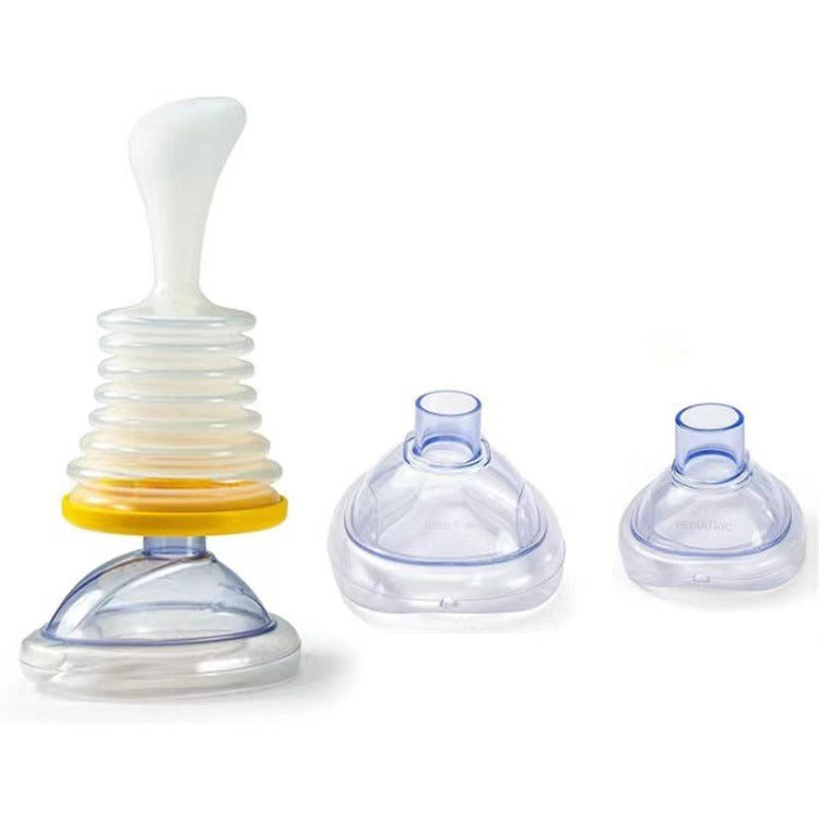 Respiratory trainer suffocation first aid mask artificial heart and lung Choking Emergency Device - Korvel