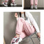 Pantalones de chándal harem lujosos y cómodos con cordón