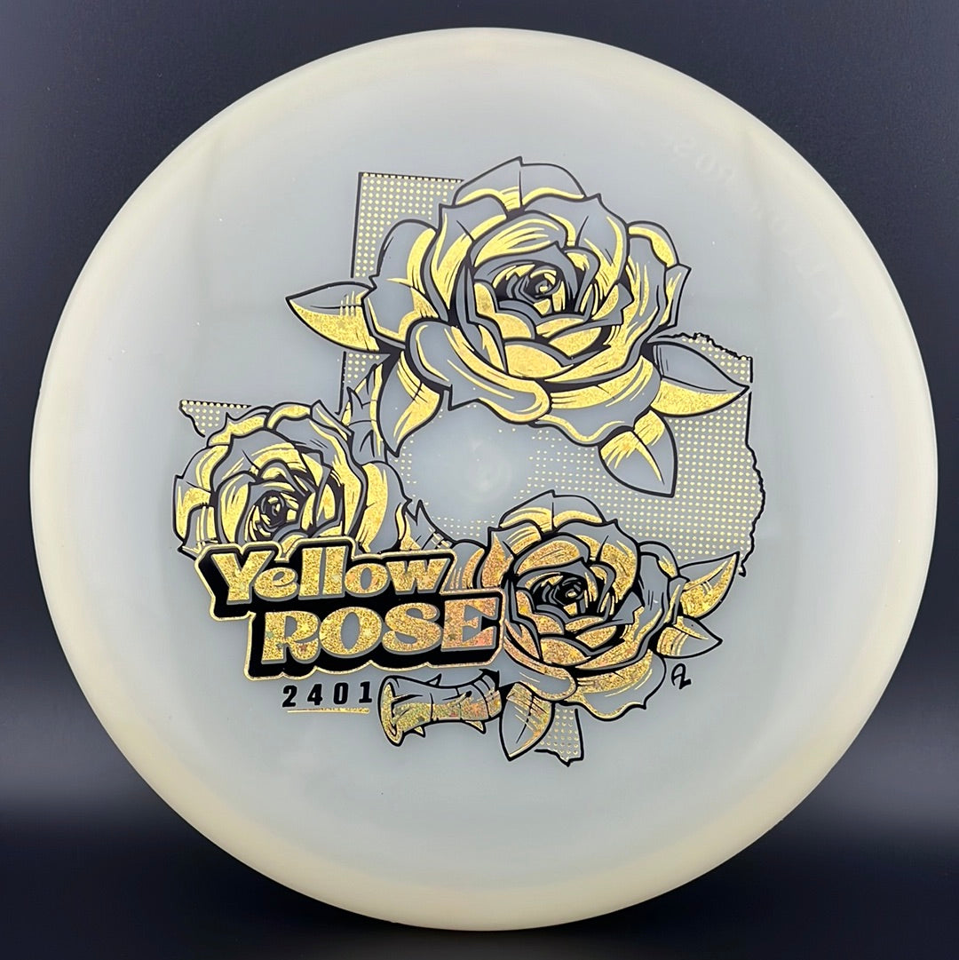 Bravo Glow Rose Jaune - Putter Disc Golf Première Édition