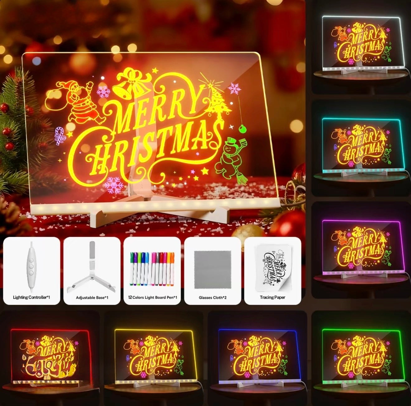 Tableau de Dessin LED GlowTrace