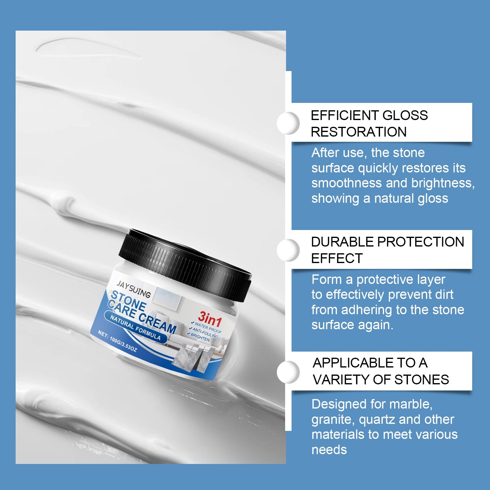 Stone Maintenance Cream, Tile Stone Maintenance Floor Renovation Polish Cream Waxed Floor Care Cream - Korvel