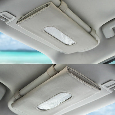 1 Pcs Car Tissue Box Towel Sets Car Sun Visor Tissue Box Holder Auto Interior Storage Decoration for BMW Car Accessories - Korvel