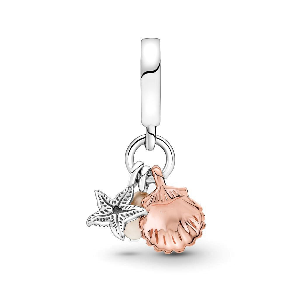 Panjia Pearl Freshwater Starfish and Shell Pendant