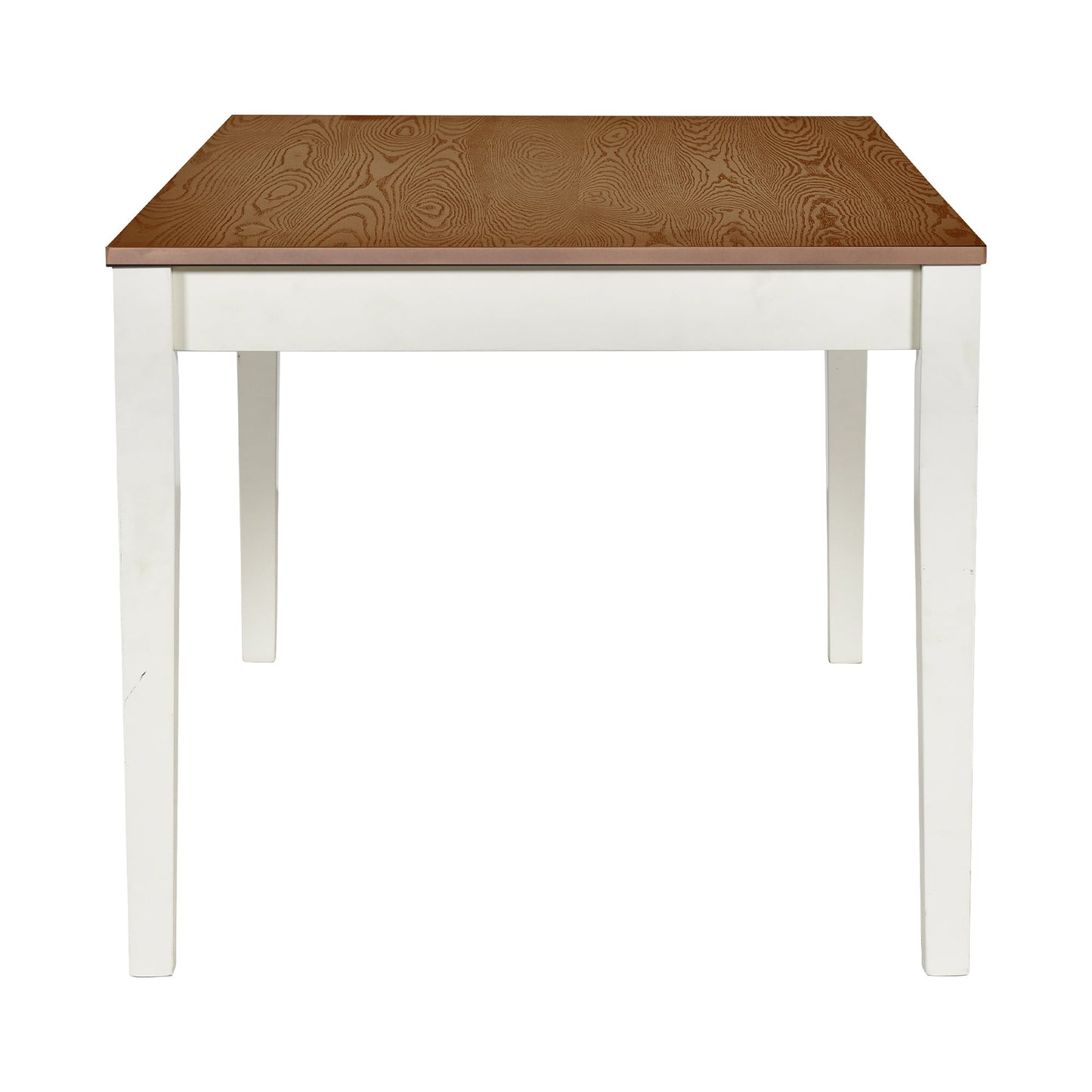 Conjunto de Mesa de Comedor de Madera de 6 Piezas TOPMAX de Estilo Mid-Century