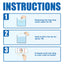 3-In-1 Ph Test, Paper Pool Water Quality Total Alkalinity Hardness Pool Clean Water Ph Test Strip - Korvel