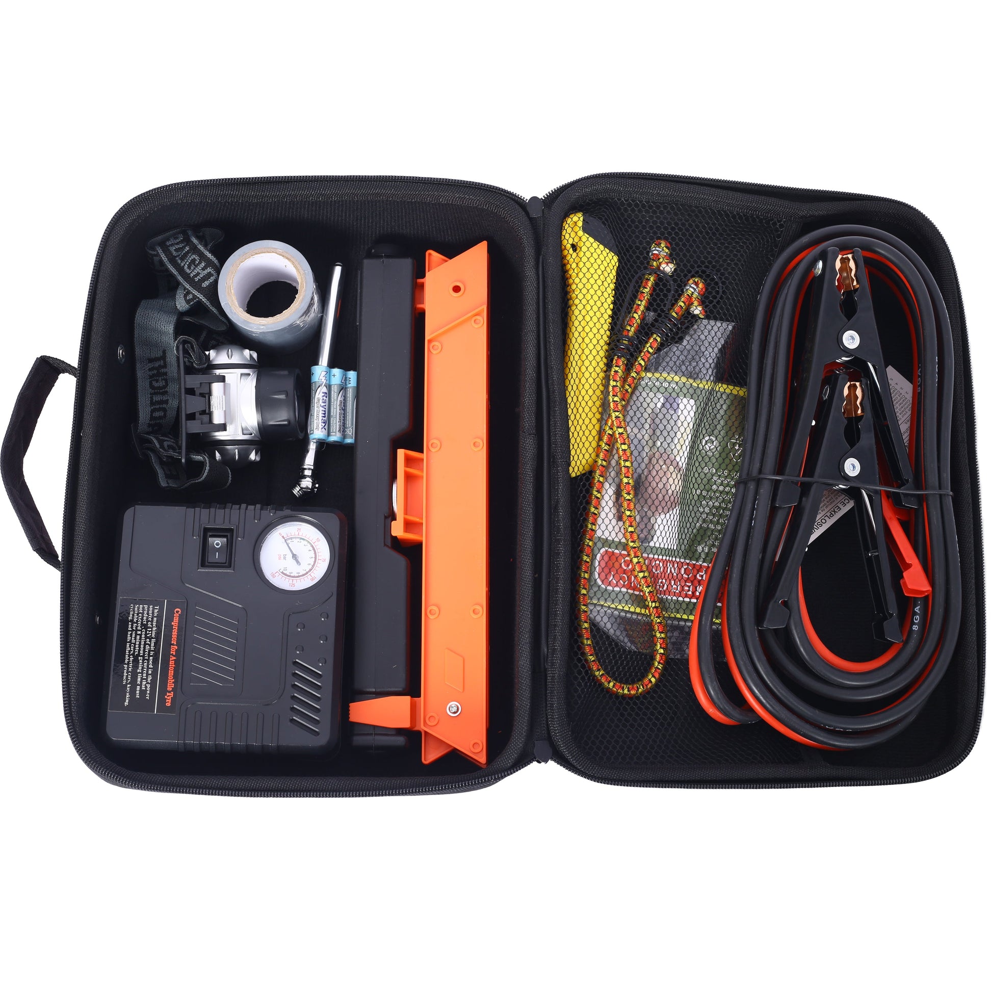Auto Safety Emergency Kit, Emergency Car Kit with Portable Air Compressor - Korvel