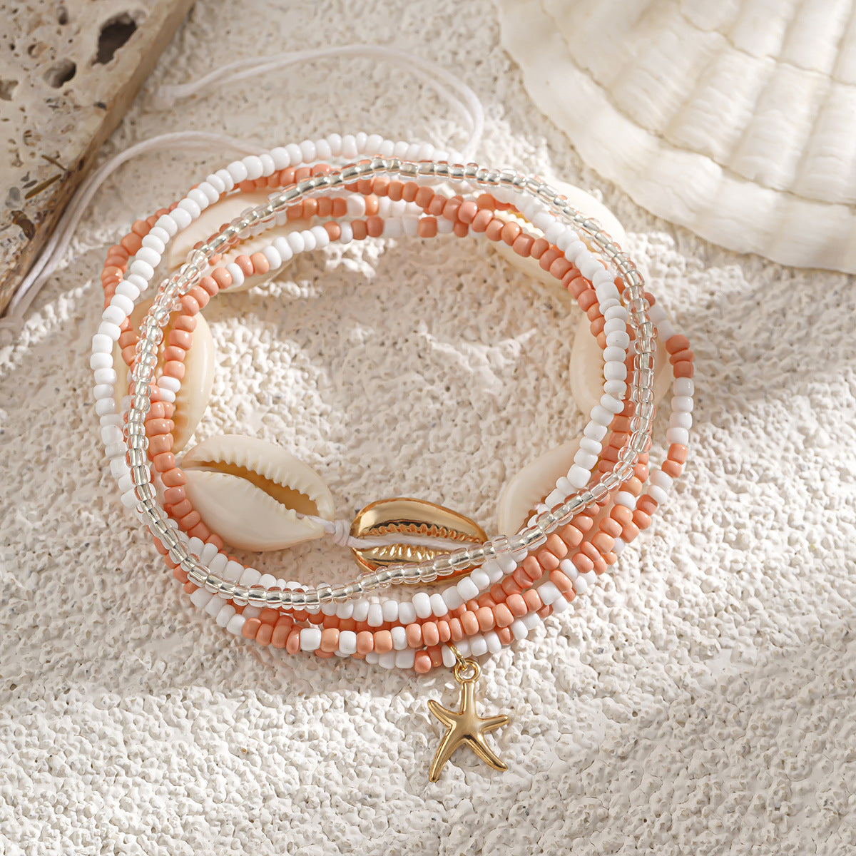 Mermaid Princess Shell Beads Waist Chain Beach Ocean Wind Waist Chain Starfish Body Chain - Korvel