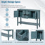 REXM Cambridge Series Retro Console Desk with Storage