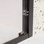 44 "-48" wide * 72 "high semi frameless double sliding shower door 1/4" (6mm) thick SGCC tempered glass door, matte black - Korvel