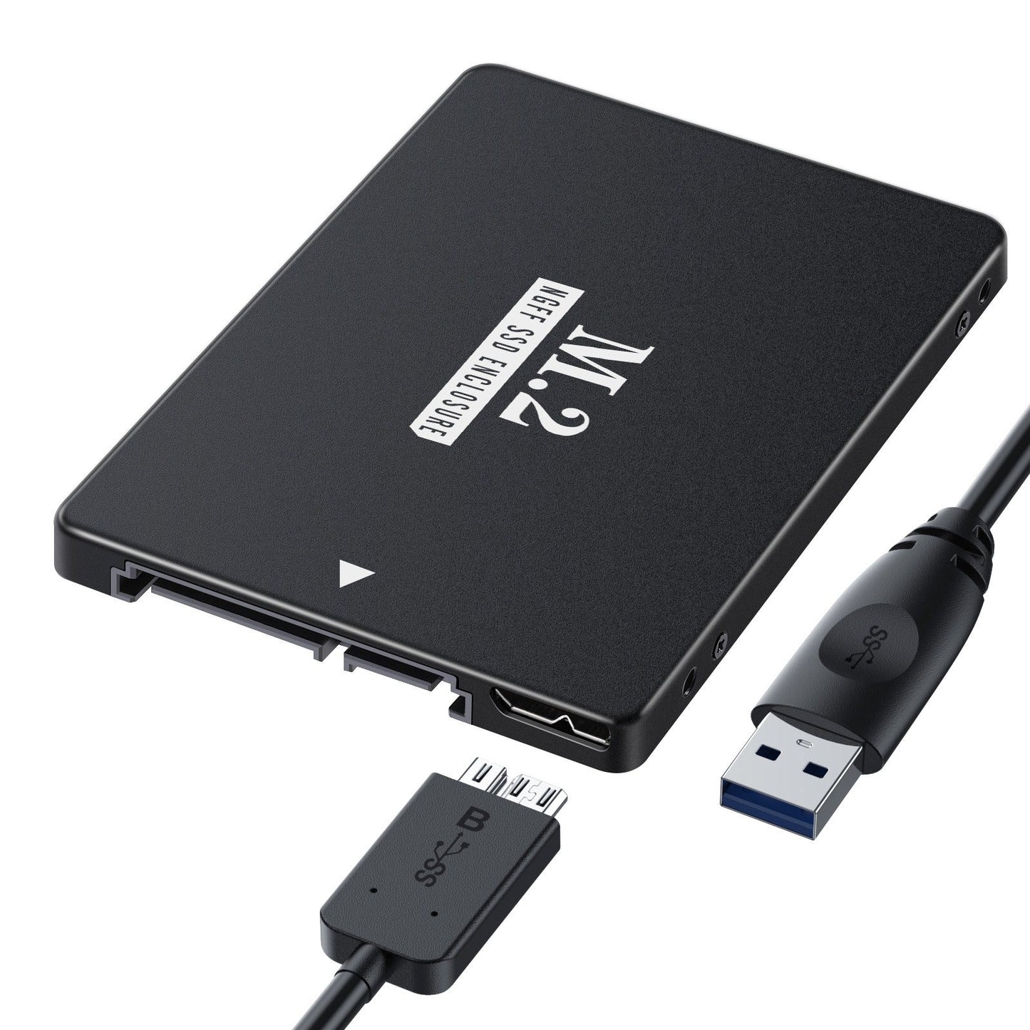 USB 3.0/SATA III 2.5-inch aluminum case M2 NGFF SSD solid state drive box - Korvel
