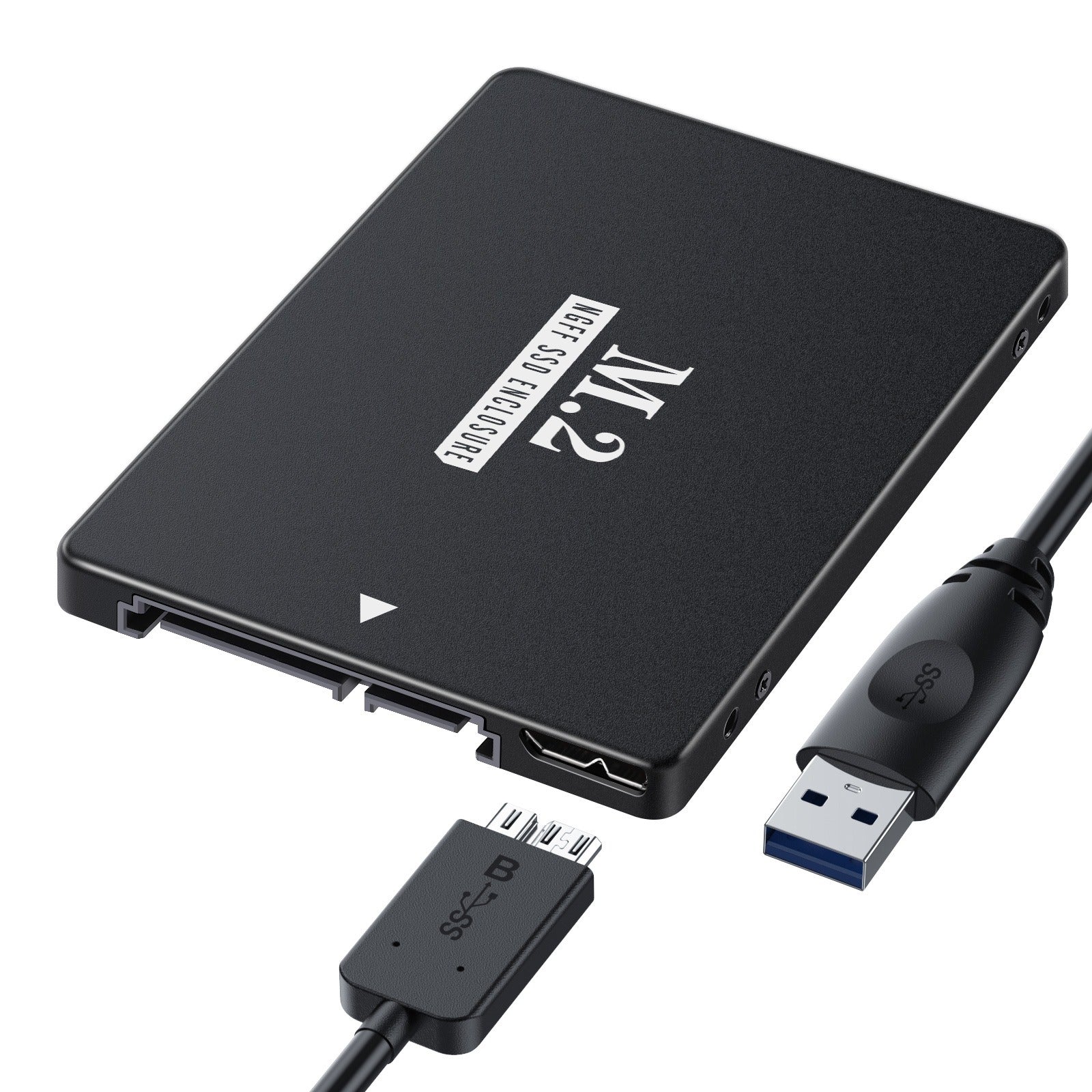 USB 3.0/SATA III 2.5-inch aluminum case M2 NGFF SSD solid state drive box - Korvel