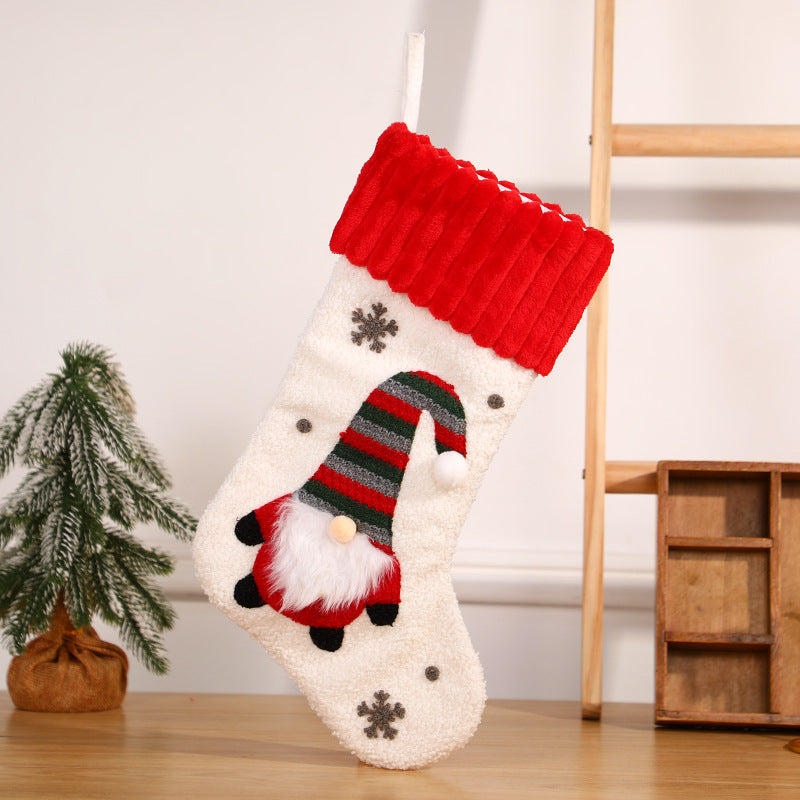 Chaussettes de Noël brodées - Décorations de fête