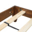 Mid-Century Modern Platform Bed - Walnut Finish, Full Size