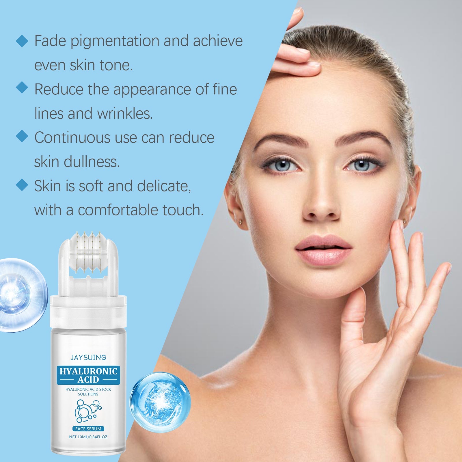 Hyaluronic Acid Stock Solutions, Improve The Skin Pores Hydrating Facial Luster - Korvel