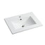 Basin de lavabo en céramique blanche premium de 24 pouces