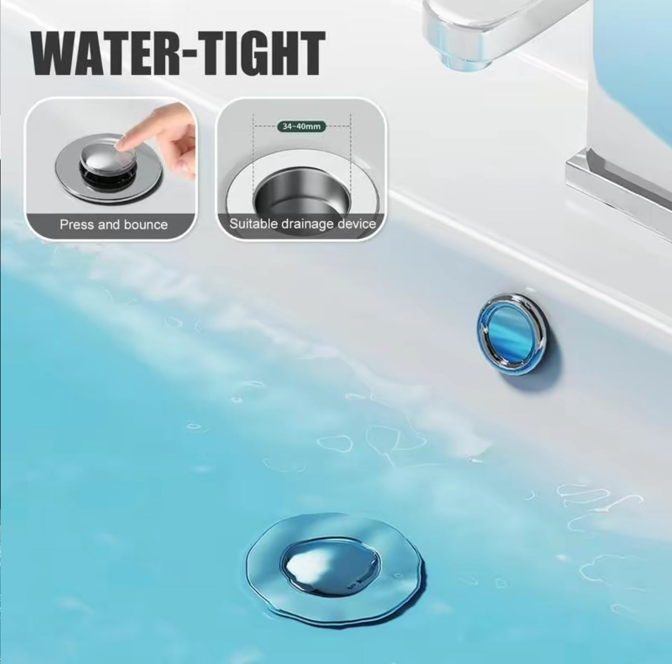 Attrapeur de Drain Sans Obstruction - Solution Universelle pour Évier