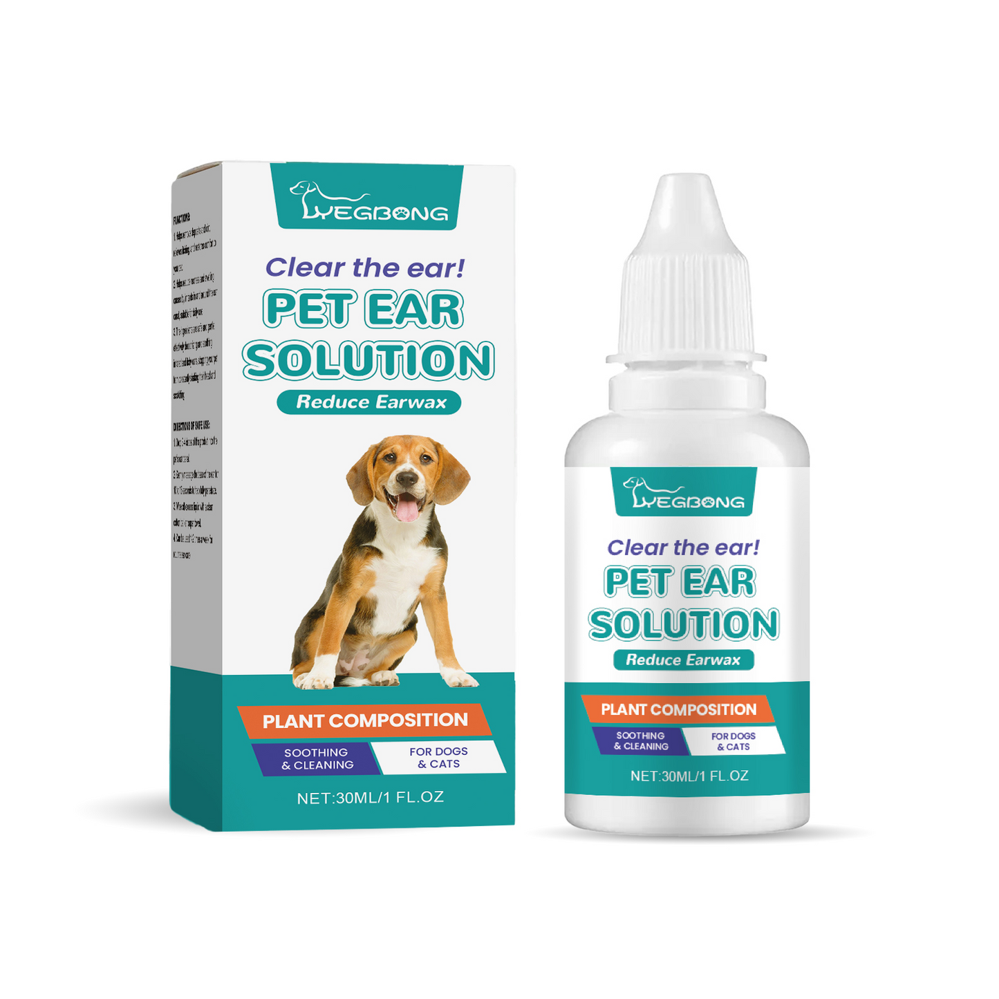Premium Pet Ear Cleaning Wipes for Cats and Dogs