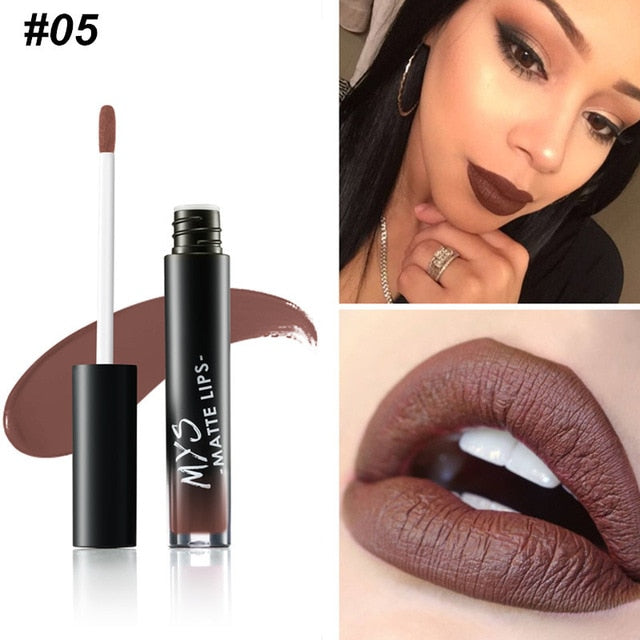 Tinte de Labios Líquido Mate MYS - Impermeable y de Larga Duración
