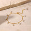 Elegant Pearl 18K Gold-Plated Charm Anklet