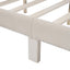 Queen Size Storage Bed Velvet Upholstered Platform Bed with a Big Drawer - Beige - Korvel
