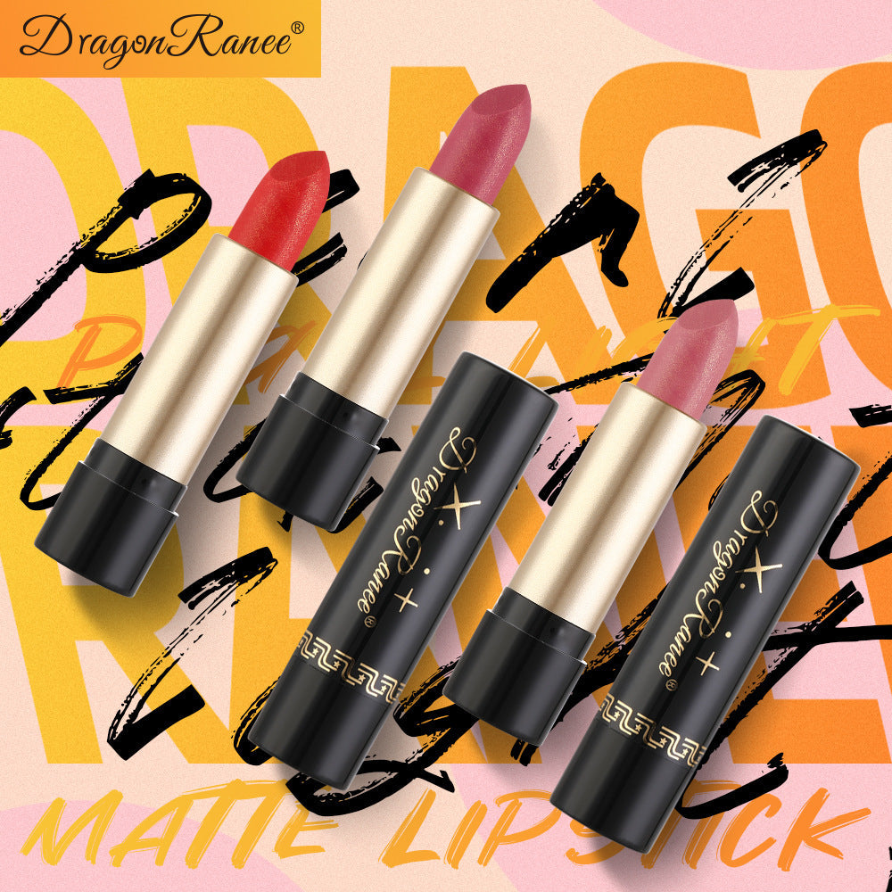 Gilt Pearlescent Dragon Fruit Peach Pink Lipstick Slightly Flashing Lipstick Moisturizing And Shining With Fine Flashing Bean Paste Mermaid - Korvel