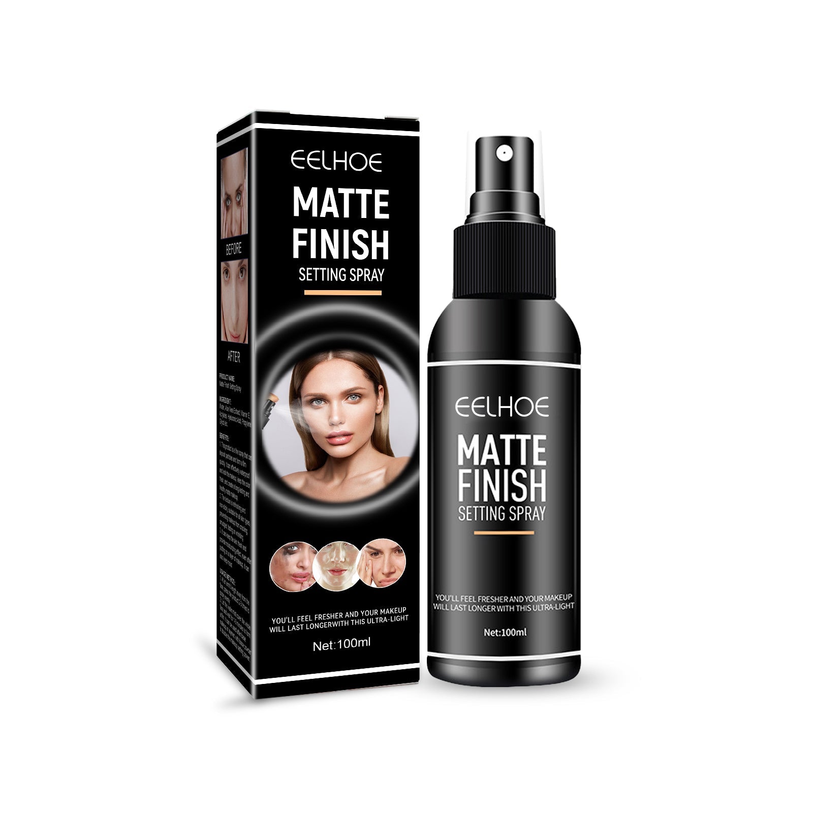 Matte Setting Spray, Oil Control Long-lasting Makeup Waterproof Setting Spray - Korvel