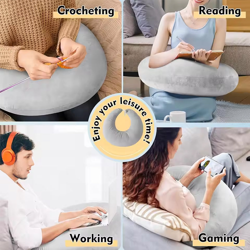 Premium Reading Pillow with Arm Support - Portable & Skin-Friendly