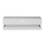 51.18inch WHITE morden TV Stand with LED Lights high glossy front TV Cabinet color:WHITE - Korvel