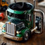 1PC Creative 11oz Truck-Design Coffee Mug. Ideal as a semi-truck coffee cup or home kitchen desktop ornament. - Korvel