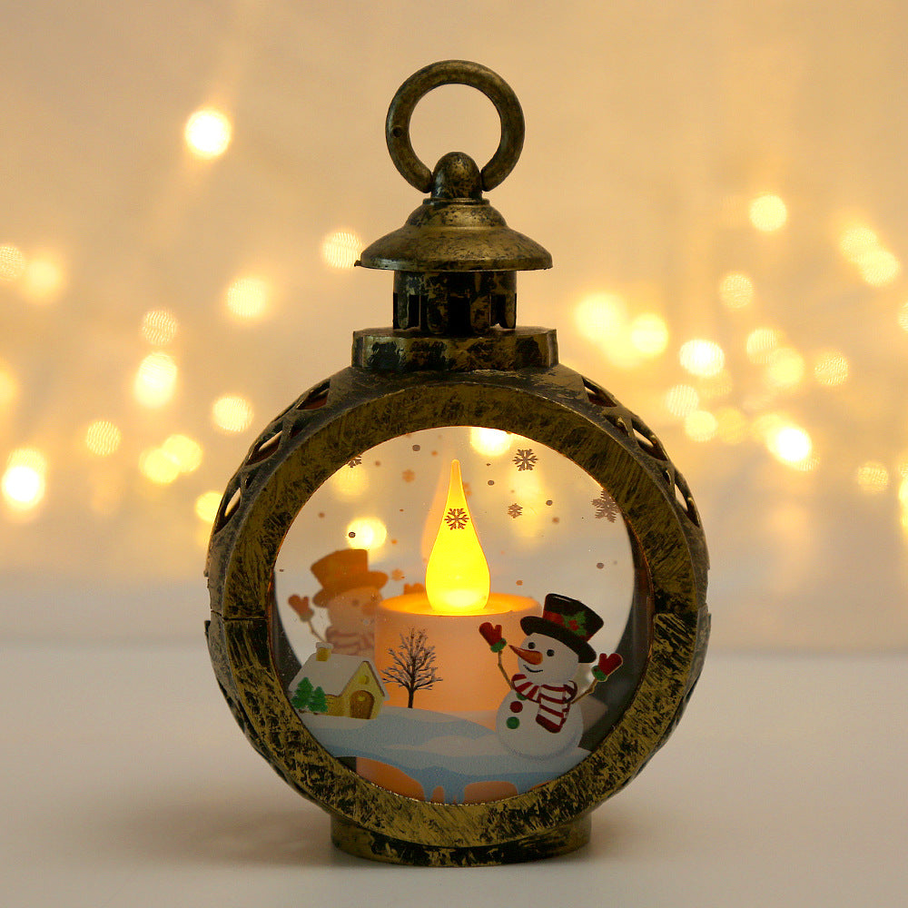 Christmas decorations, luminous night lights, pendant decorations, props, desktop candles, table lamps, and window displays - Korvel